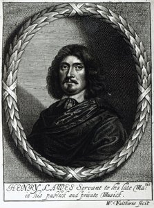 Henry Lawes (1596-1662) autorstwa William Faithorne