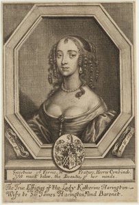 Lady Katherine Harrington autorstwa William Faithorne