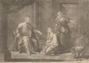 Maria pochwalona, Marta napomniana autorstwa William Faithorne