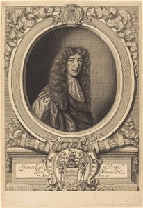 James Drummond, hrabia Perth autorstwa William Faithorne after Sir Peter Lely
