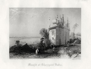 „Masjid w Ghazipur, Indie”, XIX w. autorstwa William Finden