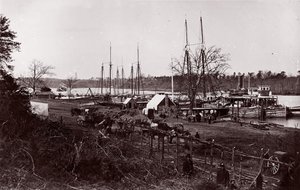 Lądowanie na Broadwayu, rzeka Appomattox, 1864.