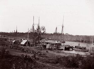 Lądowanie na Broadwayu, rzeka Appomattox, 1864.