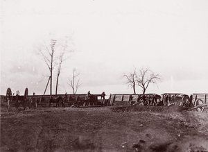 Fort Brady, Virginia, niedaleko Dutch Gap, 1865.