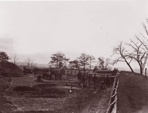 W pobliżu Dutch Gap w Wirginii. Fort Brady, ca. 1865.