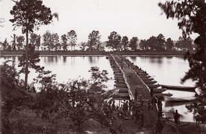 Most pontonowy na rzece James, ca. 1864.