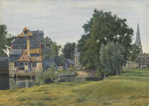 Houghton Mill, niedaleko St Ives, Huntingdonshire, 1889