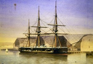 H.M.S. Kapitan autorstwa William Frederick Mitchell
