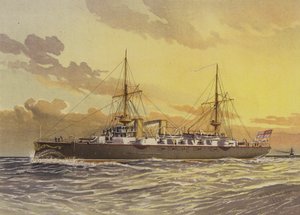 HMS Undaunted, krążownik 1. klasy - z pasem