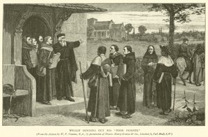 Wyclif wysyła swoich biednych księży autorstwa William Frederick Yeames