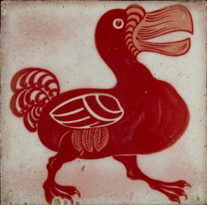 Płytka z dodo, 1882-1888 autorstwa William Frend De Morgan