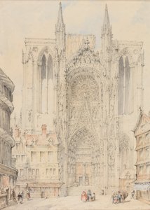 Fasada katedry w Rouen autorstwa William Frome Smallwood