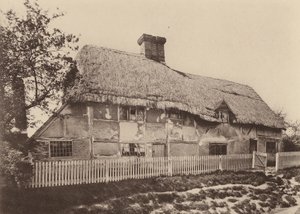 W Burwash, Sussex (zdjęcie czarno-białe) autorstwa William Galsworthy Davie
