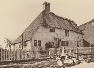 W Burwash, Sussex (zdjęcie czarno-białe) autorstwa William Galsworthy Davie