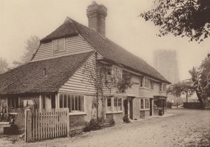 W Hawkhurst, Kent (zdjęcie czarno-białe) autorstwa William Galsworthy Davie