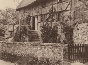W Houghton, West Sussex (zdjęcie czarno-białe) autorstwa William Galsworthy Davie
