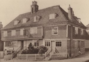 Church House, Goudhurst, Kent (zdjęcie czarno-białe) autorstwa William Galsworthy Davie