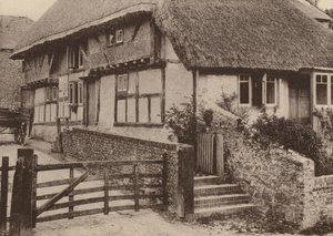 Farm House, Bury, West Sussex (zdjęcie czarno-białe) autorstwa William Galsworthy Davie