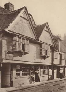 W North Lane, Canterbury, Kent (zdjęcie czarno-białe) autorstwa William Galsworthy Davie