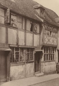 West Street, Rye, Sussex (zdjęcie czarno-białe) autorstwa William Galsworthy Davie