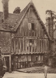 Na cmentarzu, Penshurst, Kent (zdjęcie czarno-białe) autorstwa William Galsworthy Davie