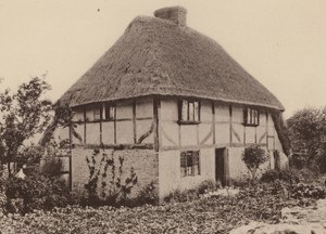 Rose Cottage, Pulborough, West Sussex (zdjęcie czarno-białe) autorstwa William Galsworthy Davie