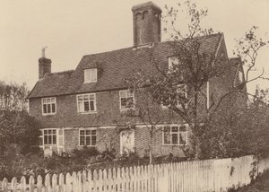 Swiggshole Farmhouse, Horsmonden, Kent (zdjęcie czarno-białe)