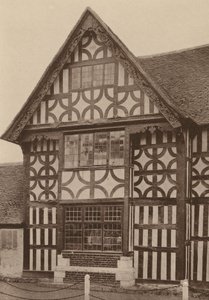 "The Middle House", Mayfield, Sussex, datowane na 1575 r. (zdjęcie czarno-białe) autorstwa William Galsworthy Davie