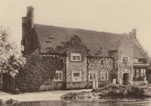 Urząd pocztowy, Wickhambreaux, Kent (zdjęcie czarno-białe) autorstwa William Galsworthy Davie