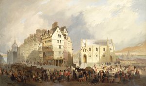 Widok na Lawn Market, Edinburgh