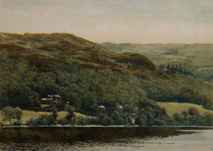 Widok Brantwood, s.1881 (akwarela, ołówek i atrament)