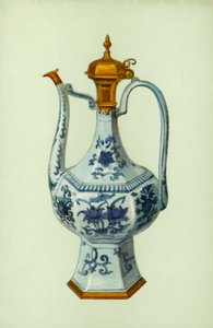 Ewer, okres Wan Li, chiński, z augsburską górą (kolor lito) autorstwa William Gibb