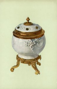 Wazon, porcelana Fuchien, z Ludwikiem XIV, pozłacana oprawa (kolor lito) autorstwa William Gibb