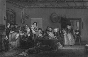 Czytanie testamentu, ok. 1820 r.