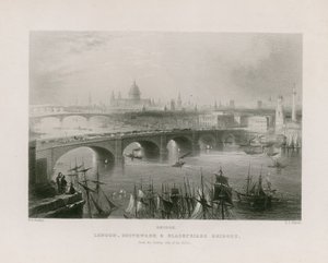 Ogólny widok Londynu autorstwa William H. Bartlett