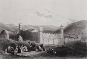 Hebron, Haram (rycina) autorstwa William H. Bartlett