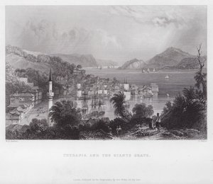 Therapia i grób olbrzyma (grawerunek) autorstwa William H. Bartlett