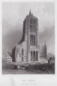 Katedra Ulm (rycina) autorstwa William H. Bartlett