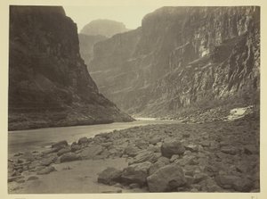 Rzeka Kolorado, ujście Kanab Wash, patrząc na zachód autorstwa William H. Bell