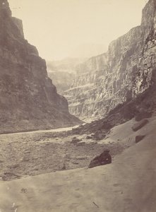 Wielki Kanon nad rzeką Kolorado, ujście Kanab Wash, patrząc na zachód, 1872. autorstwa William H. Bell