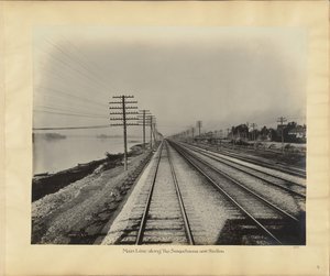 Linia główna wzdłuż Susquehanna w pobliżu Steelton autorstwa William H. Rau