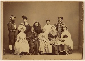 Zdjęcie z maskarady 18 lutego 1868 r. - Friendship Hall w Filadelfii. autorstwa William H. Rhoades