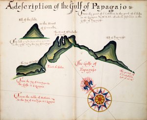 Opis zatoki Papagajo autorstwa William Hack