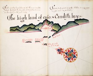 Wysoki ląd Cano i zatoka Candish autorstwa William Hack