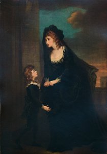Pani Siddons i jej syn w tragedii Izabeli, 1784, 1935 autorstwa William Hamilton