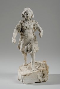 Makieta do figurki biegnącej dziewczyny (gips) (patrz także 440336) autorstwa William Hamo Thornycroft