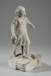 Makieta do figurki biegnącej dziewczyny (gips) (patrz także 440337) autorstwa William Hamo Thornycroft