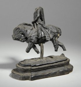 Makieta do konnego posągu Edwarda I, c.1893 (plastelina) autorstwa William Hamo Thornycroft