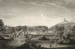West Wycombe Park, ryty przez Williama Woolletta (1735-85) autorstwa William Hannan