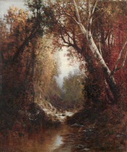 Scena jesienna w Adirondacks, 1877.